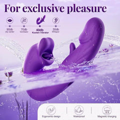 Tongue-Licking & Flapping Vibrator – G-Spot, Clitoral & Anal Stimulator for Women - Passion Pulse Adult