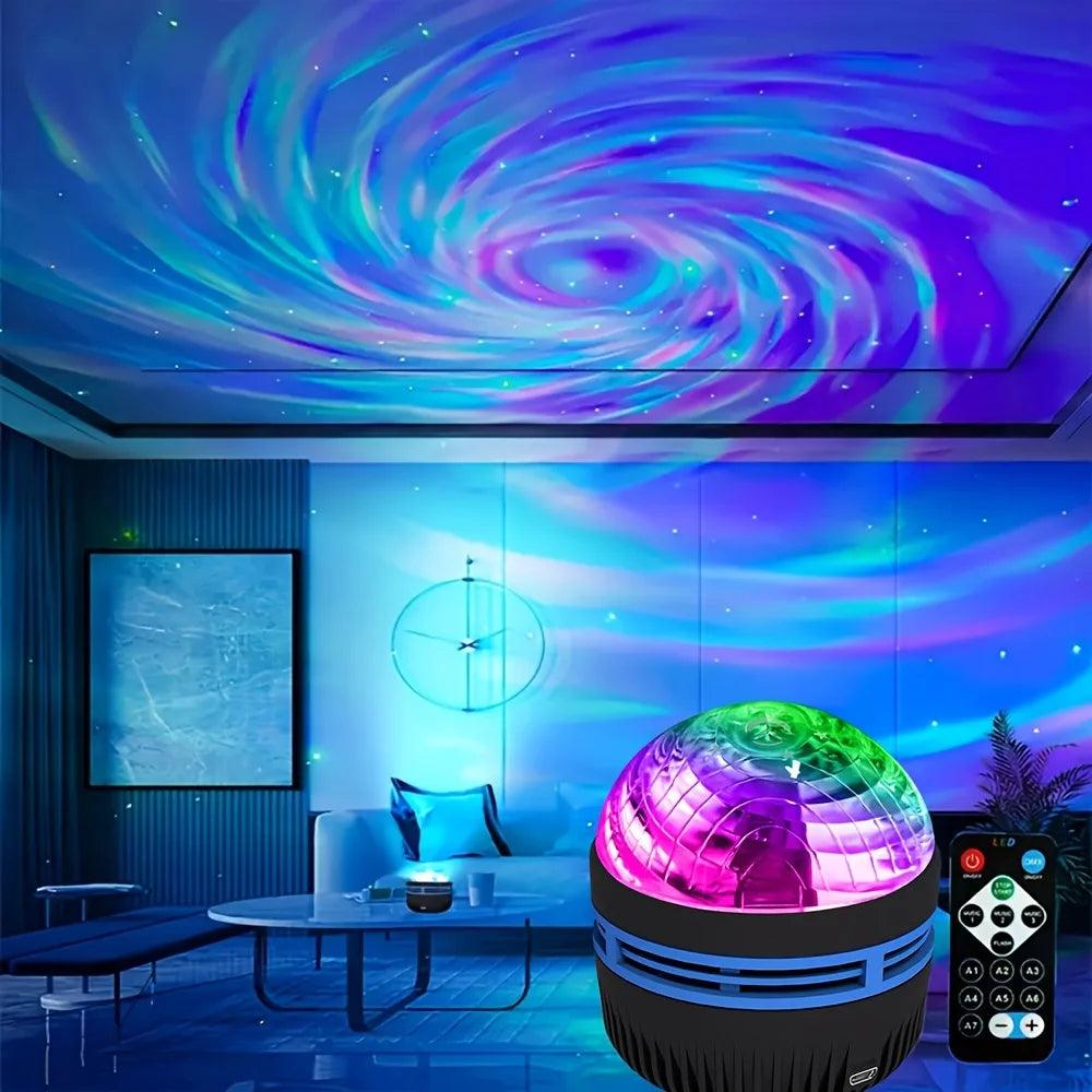 LED Galaxy Projector Night Light with Remote – USB Rechargeable Starry Sky Lamp, 7 Modes for Kids and Room Decor - Passion Pulse Adult