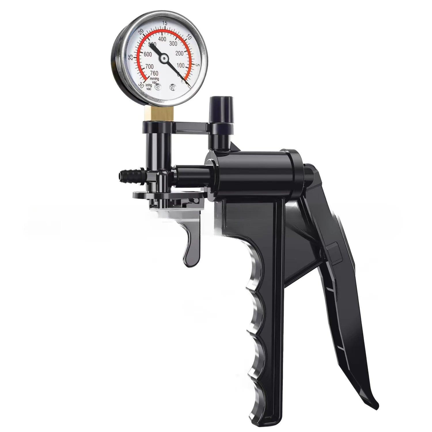 Electric Vacuum Pump with Manual Handle – Penis & Anal Pump with Pressure Gauge - Passion Pulse Adult