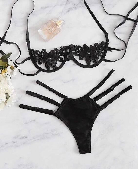 Embroidered Sexy Lingerie - Passion Pulse Adult