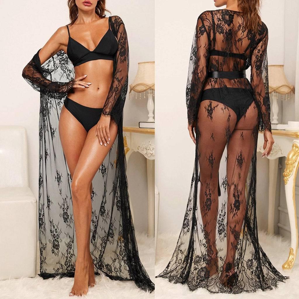 Sheer Lace Sexy Lingerie Suit - Passion Pulse Adult