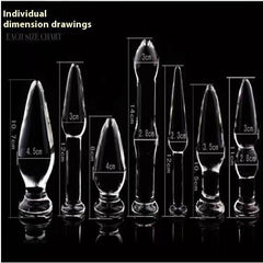 Glass Crystal Butt Plug - Passion Pulse Adult