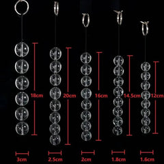 CrystalGlass Anal Beads - 5 Sizes Glass Butt Plug for Men, Women, and Couples with Smooth Vaginal and Anal Balls for BDSM, Massage, and Erotic Play - Passion Pulse Adult