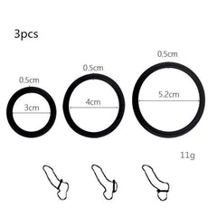 Adjustable Silicone Penis Lock Cock Ring | Bondage Erection Enhancer & Delay Ejaculation | Enlargement Ball Stretcher Massager | Sex Toy for Men - Passion Pulse Adult