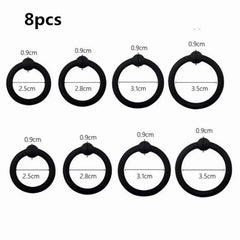 Adjustable Silicone Penis Lock Cock Ring | Bondage Erection Enhancer & Delay Ejaculation | Enlargement Ball Stretcher Massager | Sex Toy for Men - Passion Pulse Adult