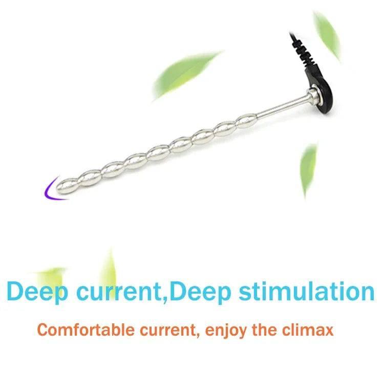 Electric Shock Penis Plug and Cock Ring Stimulator | Estim Electrostimulation Anal Plug BDSM Electrosex Toy for Couples 18+ - Passion Pulse Adult