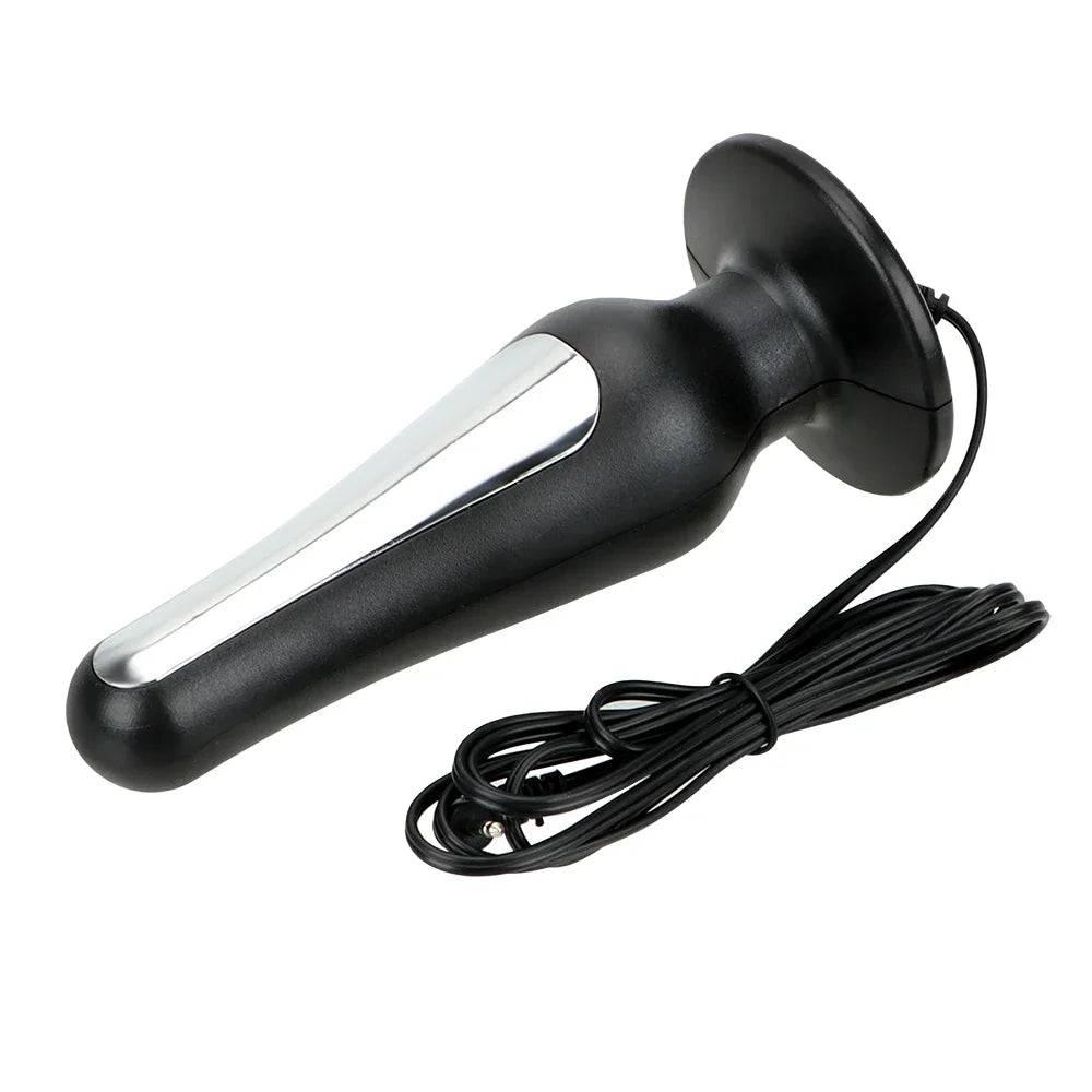 Electric Shock Penis Plug and Cock Ring Stimulator | Estim Electrostimulation Anal Plug BDSM Electrosex Toy for Couples 18+ - Passion Pulse Adult