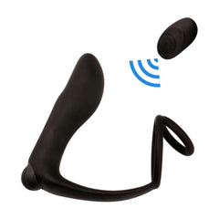 Male Prostate Massager Vibrator Butt Plug: Silicone Ring for Delayed Ejaculation - Passion Pulse Adult