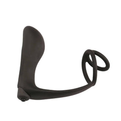 Male Prostate Massager Vibrator Butt Plug: Silicone Ring for Delayed Ejaculation - Passion Pulse Adult