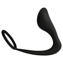 Male Prostate Massager Vibrator Butt Plug: Silicone Ring for Delayed Ejaculation - Passion Pulse Adult