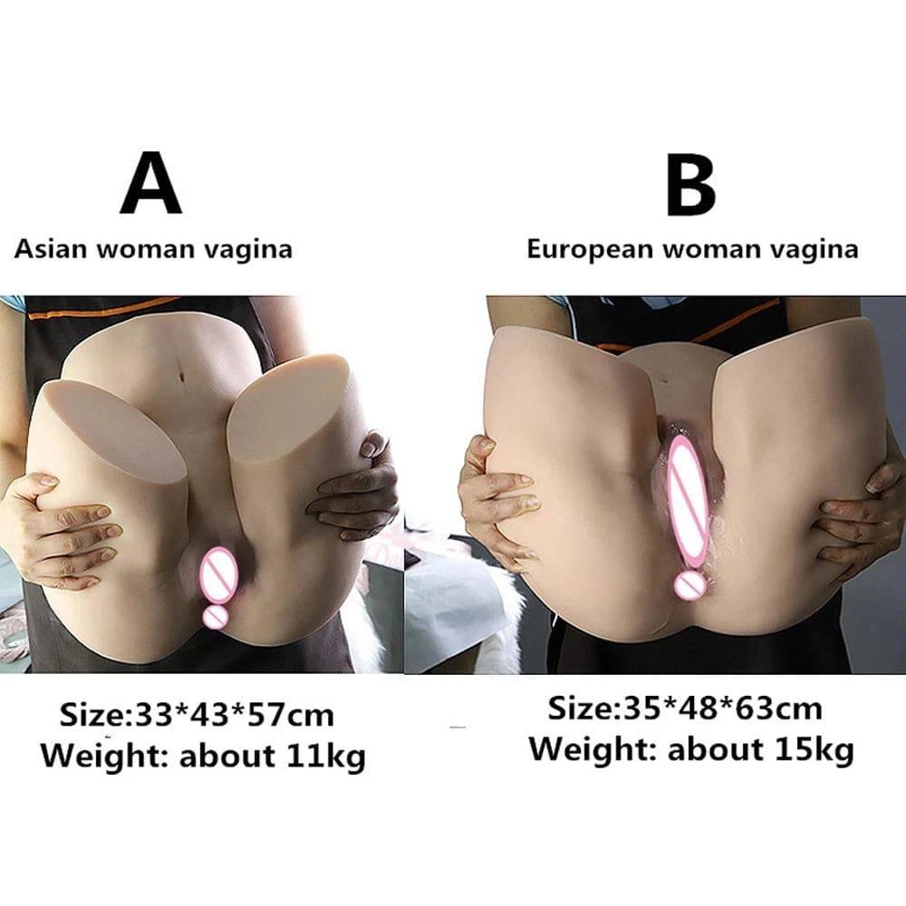 15KG Realistic Silicone Big Ass Butt Sex Toys For Men Penis Gay 18 Adults Suppliers Sexy Women Pussy Vagina Anal Masturbator - Passion Pulse Adult
