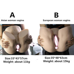 15KG Realistic Silicone Big Ass Butt Sex Toys For Men Penis Gay 18 Adults Suppliers Sexy Women Pussy Vagina Anal Masturbator - Passion Pulse Adult