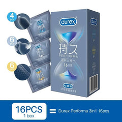 Durex Performa 3-in-1 Condoms - Passion Pulse Adult