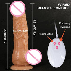 Thrusting Rotating Dildo Vibrator – Remote Control & Suction Cup - Passion Pulse Adult