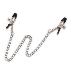 Adjustable Metal Nipple Clamps with Chain | BDSM Bondage Erotic Toys for Women and Couples | Masturbation Accessories - Passion Pulse Adult