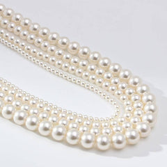 Fever Pearl Necklace - Classic Round High-End Elegant Retro Choker, - Passion Pulse Adult