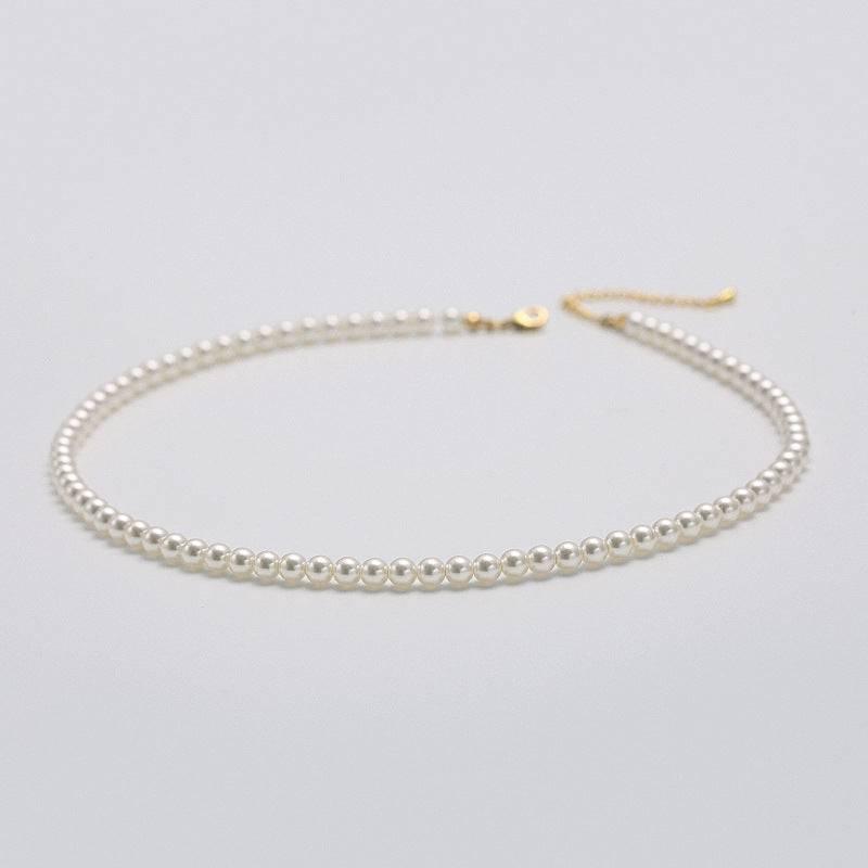 Fever Pearl Necklace - Classic Round High-End Elegant Retro Choker, - Passion Pulse Adult