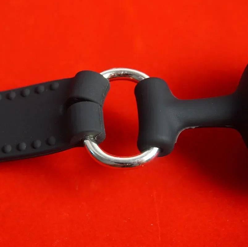 Medical Silicone Ball Gag with Breathing Holes | BDSM Mouth Gag Bondage Restraints for Couples | Slave Roleplay Adult Games - Passion Pulse Adult