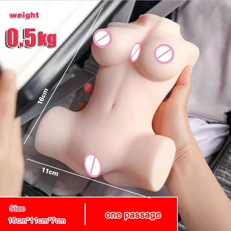 Half-Body Sex Dolls: 3D Silicone Women's Artificial Vaginas, Male Masturbator Pocket Pussy, Anal Ass, Sexy Nipples - Passion Pulse Adult