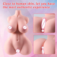Half-Body Sex Dolls: 3D Silicone Women's Artificial Vaginas, Male Masturbator Pocket Pussy, Anal Ass, Sexy Nipples - Passion Pulse Adult