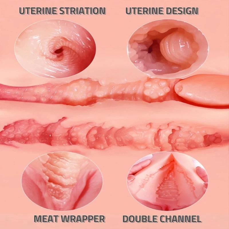 Half-Body Sex Dolls: 3D Silicone Women's Artificial Vaginas, Male Masturbator Pocket Pussy, Anal Ass, Sexy Nipples - Passion Pulse Adult