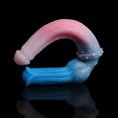 FAAK 15.7" Long Double Dildo - Colorful Knot Design for Intense Play - Passion Pulse Adult