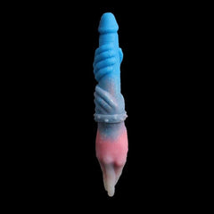 FAAK 15.7" Long Double Dildo - Colorful Knot Design for Intense Play - Passion Pulse Adult