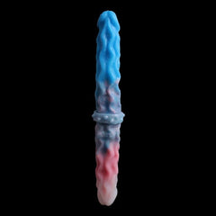 FAAK 15.7" Long Double Dildo - Colorful Knot Design for Intense Play - Passion Pulse Adult