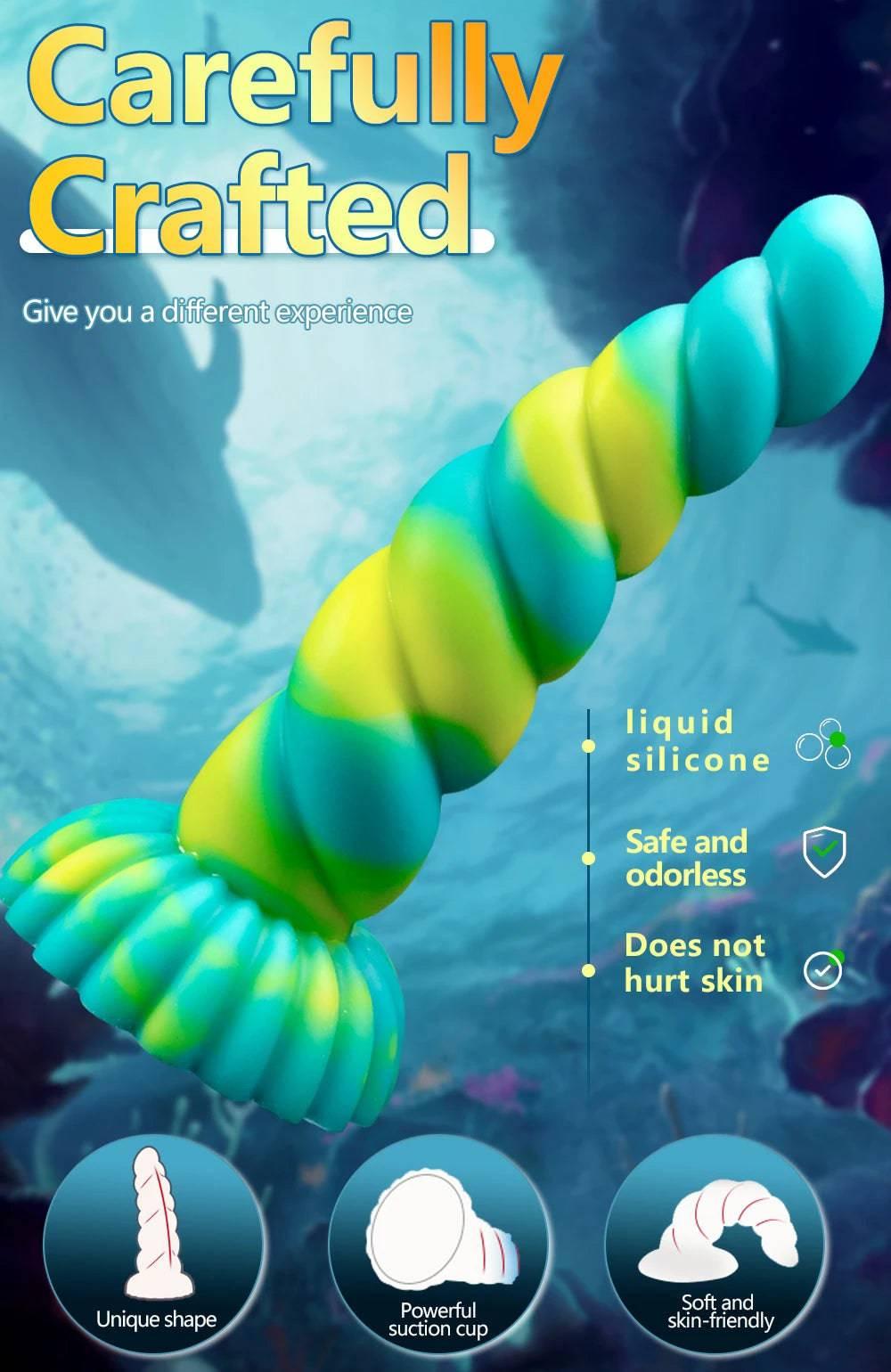 Soft Dildo Animal Monster Dildo G-Spot Orgasm Lesbian Sex Toy With Strong Suction Cup Female Masturbator For Men Sex shop - Passion Pulse Adult