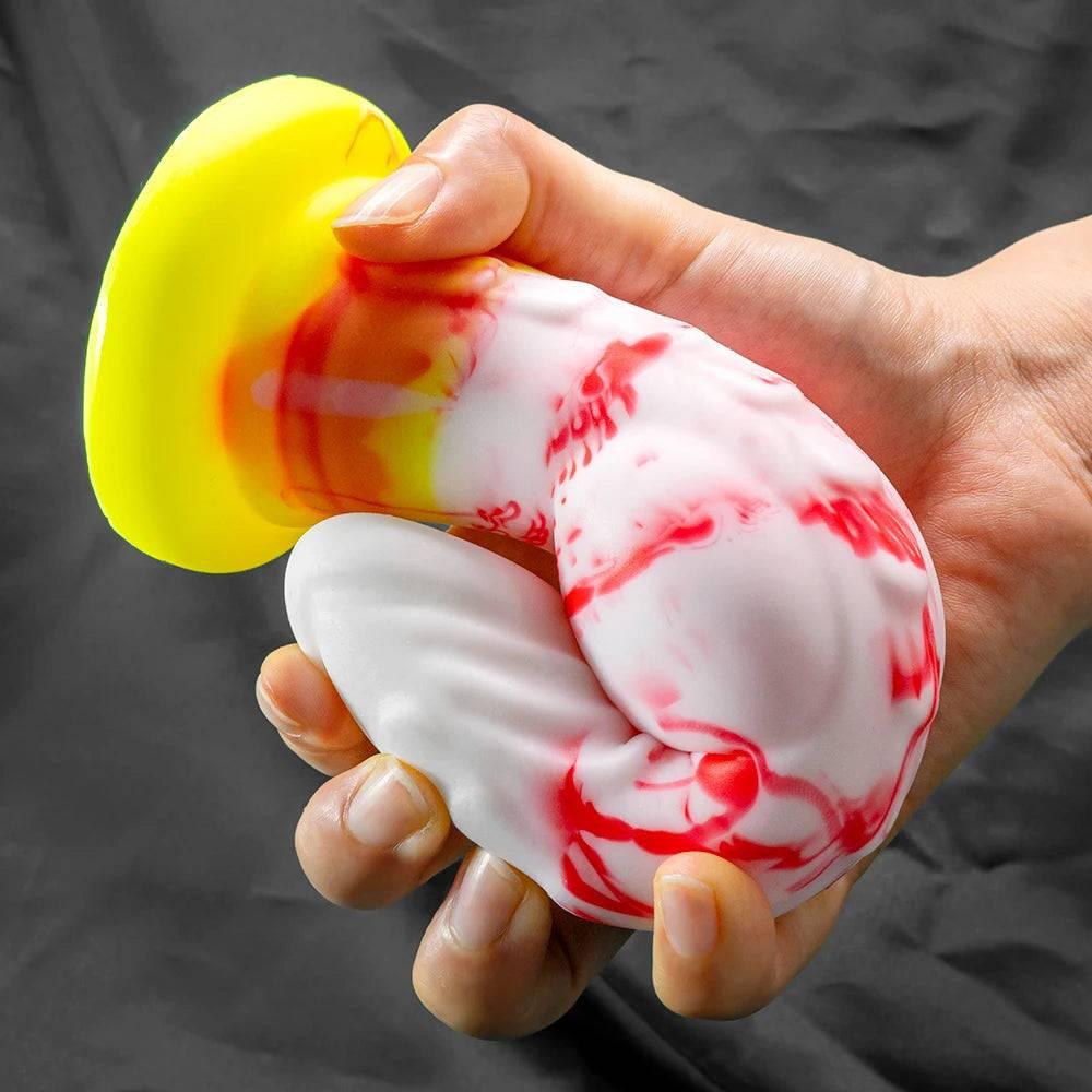 Soft Dildo Animal Monster Dildo G-Spot Orgasm Lesbian Sex Toy With Strong Suction Cup Female Masturbator For Men Sex shop - Passion Pulse Adult