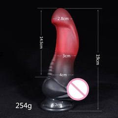 Liquid Silicone Dildo - G-Spot & Anal Plug Massager with Vibrant Colors - Passion Pulse Adult