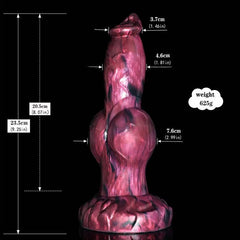 8.27" Wolf Dildo with 4 Knots - Realistic Design for Ultimate Stimulation - Passion Pulse Adult