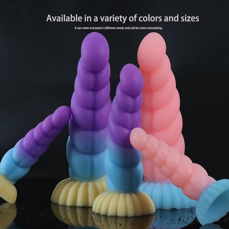 Realistic Monster Dildo – Giant Penis with Suction Cup for Anal and Vaginal Penetration - Passion Pulse Adult