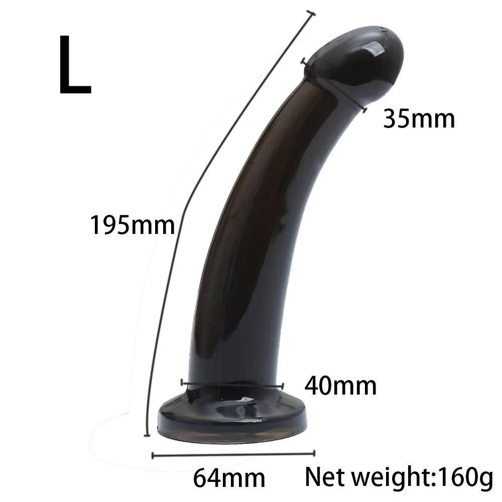 Silicone Dildo with Suction Cup – Anal Plug for Women and Gay Play - Passion Pulse Adult