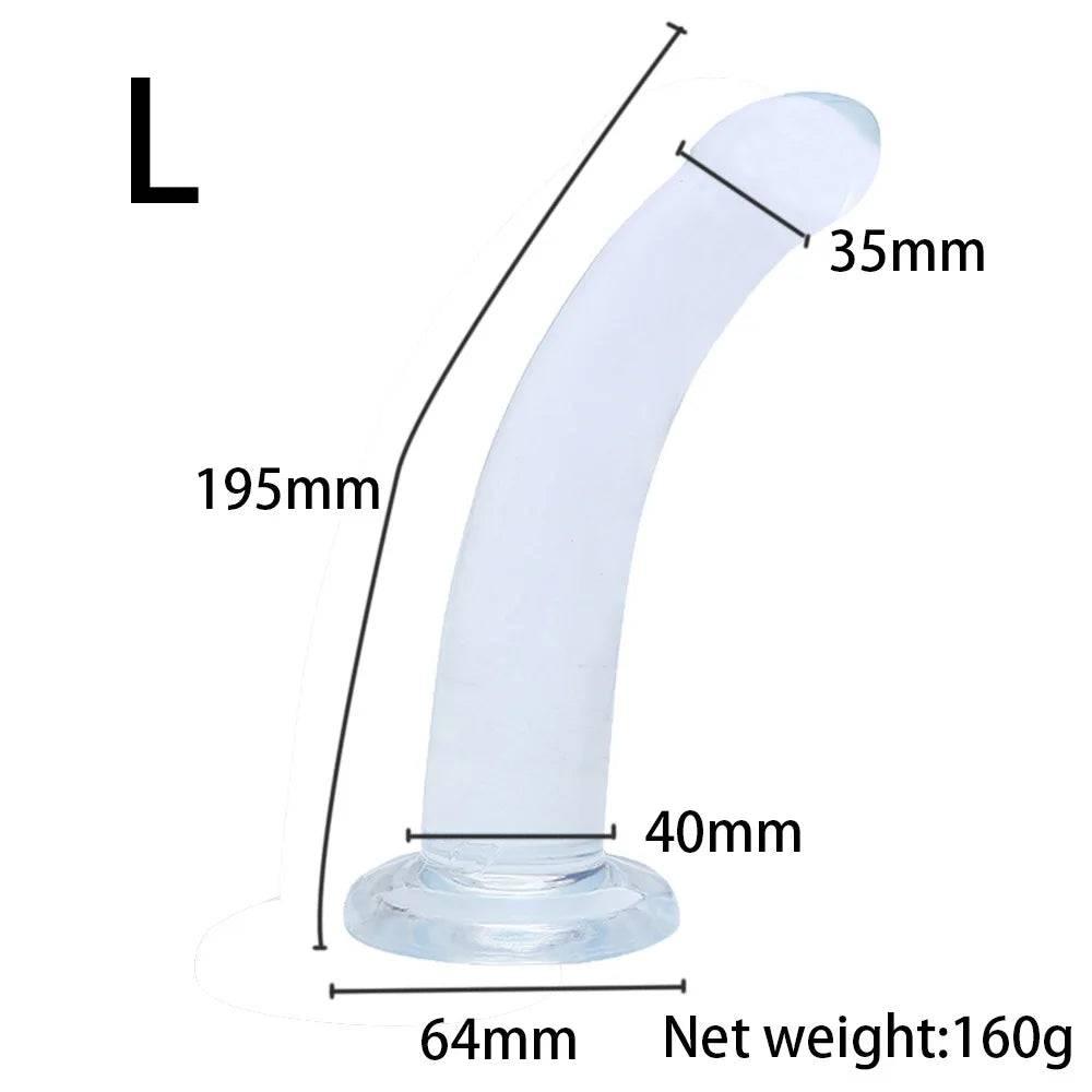 Silicone Dildo with Suction Cup – Anal Plug for Women and Gay Play - Passion Pulse Adult