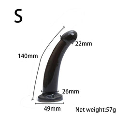 Silicone Dildo with Suction Cup – Anal Plug for Women and Gay Play - Passion Pulse Adult
