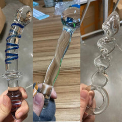 Manyjoy Crystal Glass Dildo – Long G-Spot Massager & Anal Plug - Passion Pulse Adult