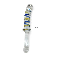 Manyjoy Crystal Glass Dildo – Long G-Spot Massager & Anal Plug - Passion Pulse Adult