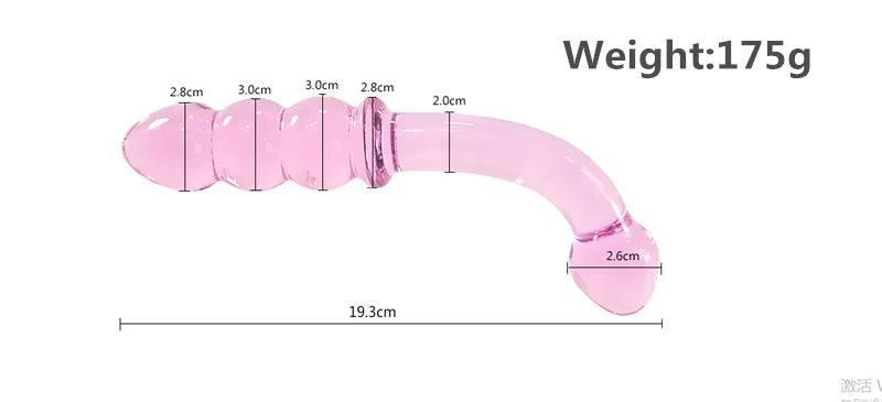 Manyjoy Crystal Glass Dildo – Long G-Spot Massager & Anal Plug - Passion Pulse Adult