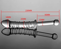 Manyjoy Crystal Glass Dildo – Long G-Spot Massager & Anal Plug - Passion Pulse Adult