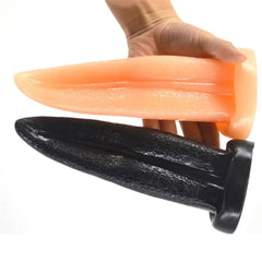 Tongue Suck Dildo & Anal Butt Plug | Realistic Penis for Women | G-Spot & Vaginal Stimulation Masturbator | Adult Sex Product - Passion Pulse Adult