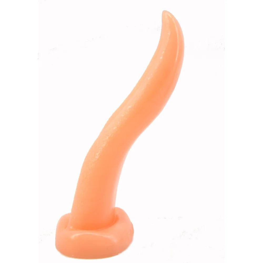 Tongue Suck Dildo & Anal Butt Plug | Realistic Penis for Women | G-Spot & Vaginal Stimulation Masturbator | Adult Sex Product - Passion Pulse Adult