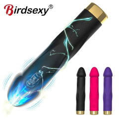 10-Mode Realistic Silicone Dildo Vibrator - Passion Pulse Adult