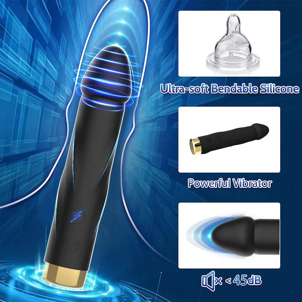 10-Mode Realistic Silicone Dildo Vibrator - Passion Pulse Adult