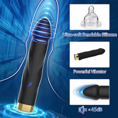 10-Mode Realistic Silicone Dildo Vibrator - Passion Pulse Adult