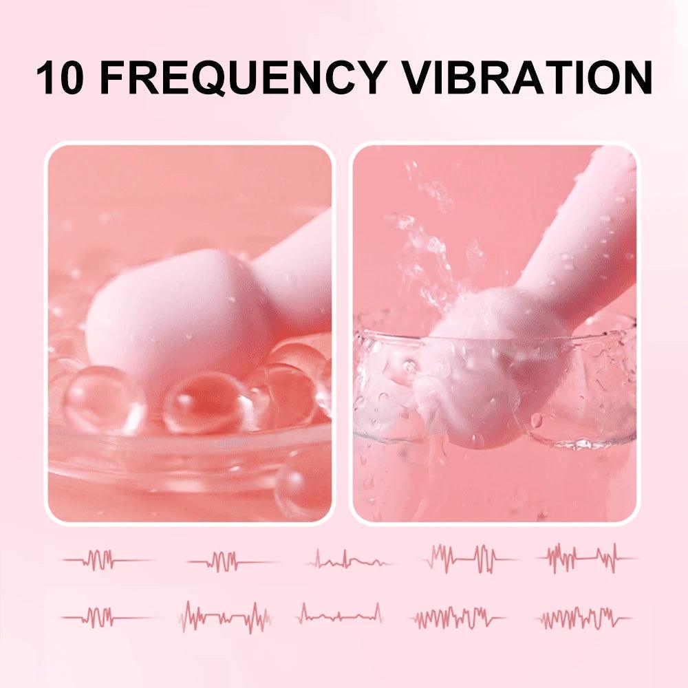 10 Modes Strong Vibration Mini Vibrator: Magic Stick USB Charging Massager, Clitoris and G-Spot Stimulator - Sex Toy for Women, Adults 18+ - Passion Pulse Adult