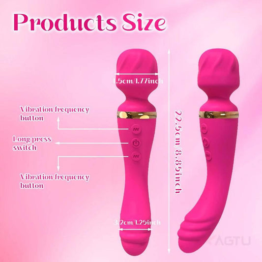 2 Motors AV Vibrator for Women G Spot Clit Clitoris Stimulator USB Rechargeable Vagina Massager Female Sex Toys Adults Goods - Passion Pulse Adult