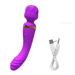 2 Motors AV Vibrator for Women G Spot Clit Clitoris Stimulator USB Rechargeable Vagina Massager Female Sex Toys Adults Goods - Passion Pulse Adult