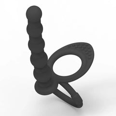 Double Penetration Toy – Anal Beads, Dildo Attachment & Cock Ring for Men & Women - Passion Pulse Adult