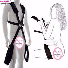 Double Shoulder Strap Assisted Swing Bondage Straps - Passion Pulse Adult